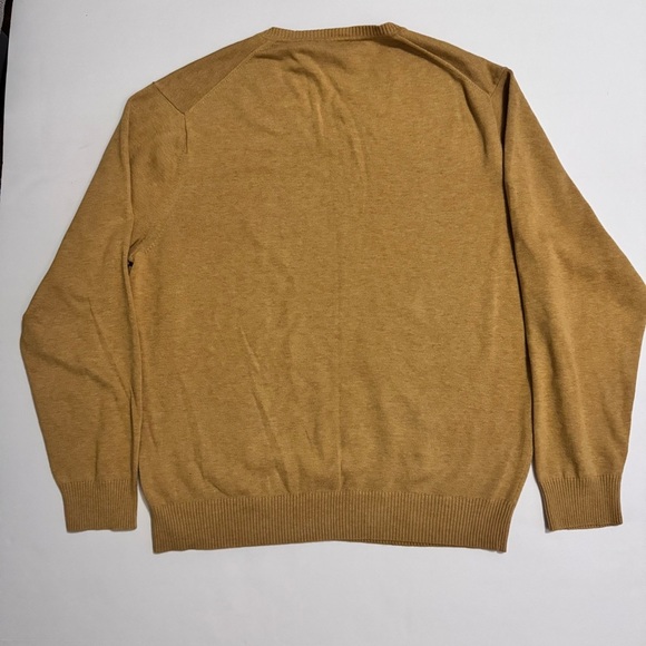 Jos. A. Bank signature collection Camel V-Neck Sweater 100% Pima cotton sz L - Picture 8 of 8